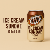 USA A&W Ice Cream Sundae - Single Can 355ml